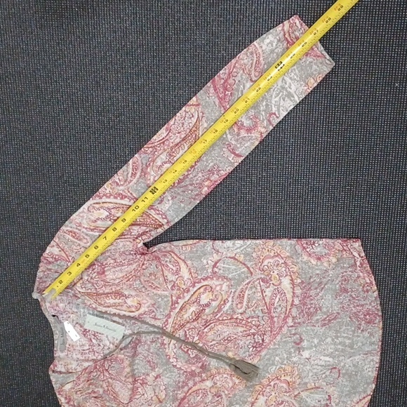 Small JASON MAXWELL long sleeve paisley shirt, paisley print. Casual top.  NWT - Picture 13 of 16